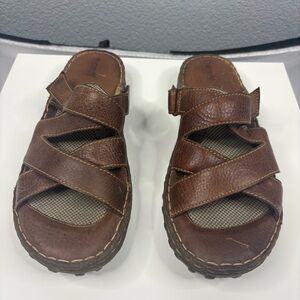 Born Leather Strappy Sandals